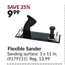 Princess Auto Flexible Sander offer