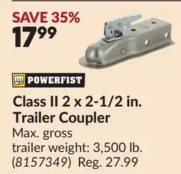 Princess Auto Class II 2 x 2-1/2 in. Trailer Coupler offer