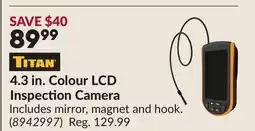 Princess Auto 4.3 in. Colour LCD Inspection Camera offer