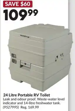 Princess Auto 24 Litre Portable RV Toilet offer