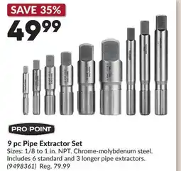 Princess Auto 9 pc Pipe Extractor Set offer