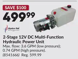 Princess Auto 2-Stage 12V DC Multi-Function Hydraulic Power Unit offer