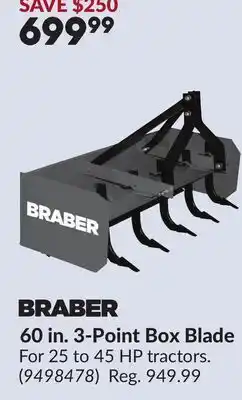 Princess Auto 60 in. 3-Point Box Blade offer