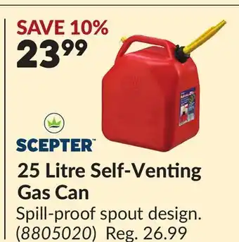 Princess Auto 25 Litre Self-Venting Gas Can offer
