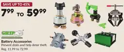 Princess Auto Battery Accessories offer