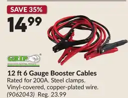 Princess Auto 12 ft 6 Gauge Booster Cables offer