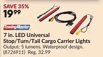 Princess Auto 7 in. LED Universal Stop/Turn/Tail Cargo Carrier Lights offer