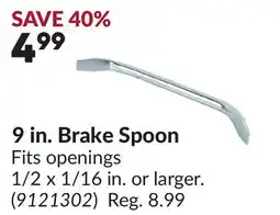 Princess Auto 9 in. Brake Spoon offer