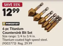 Princess Auto 6 pc Titanium Countersink Bit Set offer