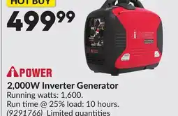 Princess Auto 2,000W Inverter Generator offer