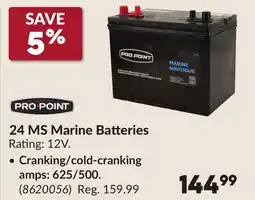 Princess Auto 24 MS Marine Batteries offer