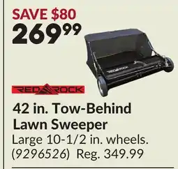 Princess Auto 42 in. Tow-Behind Lawn Sweeper offer