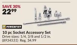 Princess Auto 10 pc Socket Accessory Set offer