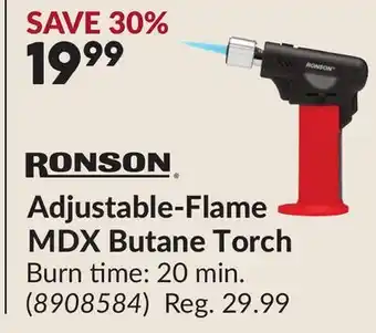Princess Auto Adjustable-Flame MDX Butane Torch offer
