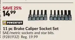 Princess Auto 11 pc Brake Caliper Socket Set offer