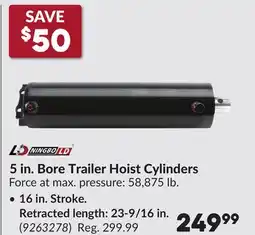 Princess Auto 5 in. Bore Trailer Hoist Cylinders offer