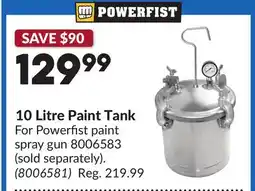Princess Auto 10 Litre Paint Tank offer