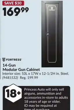 Princess Auto 14-Gun Modular Gun Cabinet offer
