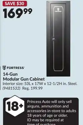 Princess Auto 14-Gun Modular Gun Cabinet offer