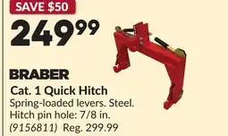 Princess Auto Cat. 1 Quick Hitch offer
