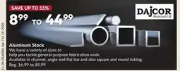 Princess Auto Aluminum Stock offer