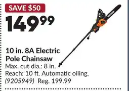 Princess Auto 10 in. 8A Electric Pole Chainsaw offer