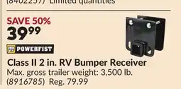 Princess Auto Class II 2 in. RV Bumper Receiver offer