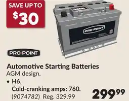 Princess Auto Automotive Starting Batteries offer