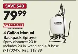 Princess Auto 4 Gallon Manual Backpack Sprayer offer