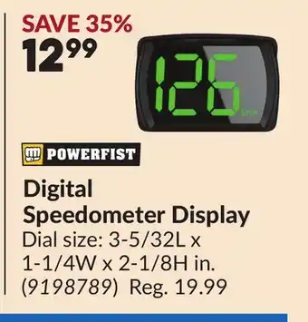 Princess Auto Digital Speedometer Display offer