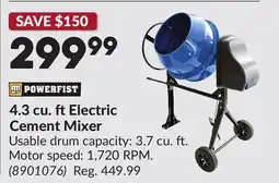 Princess Auto 4.3 cu. ftElectric Cement Mixer offer