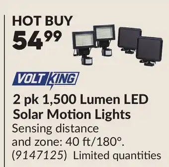 Princess Auto 2 pk 1,500 Lumen LED Solar Motion Lights offer