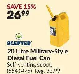 Princess Auto 20 Litre Military-Style Diesel Fuel Can offer