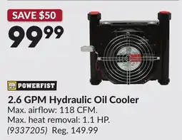 Princess Auto 2.6 GPM Hydraulic Oil Cooler offer