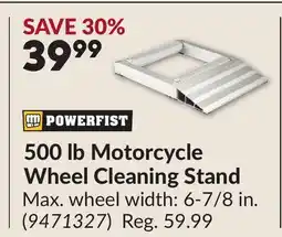 Princess Auto 500 lb Motorcycle Wheel Cleaning Stand offer