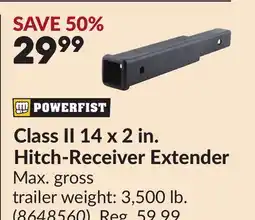 Princess Auto Class II 14 x 2 in. Hitch-Receiver Extender offer