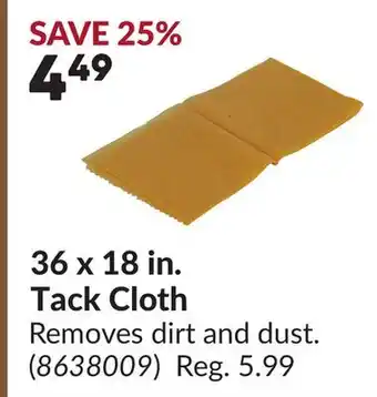 Princess Auto 36 x 18 in. Tack Cloth offer
