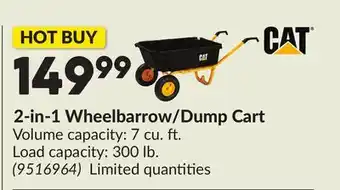 Princess Auto 2-in-1 Wheelbarrow/Dump Cart offer