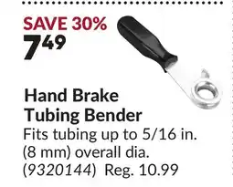 Princess Auto Hand Brake Tubing Bender offer
