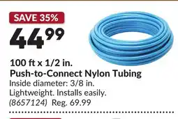 Princess Auto 100 ftx 1/2 in. Push-to-Connect Nylon Tubing offer