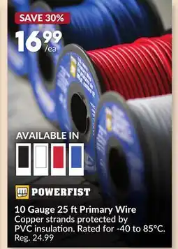 Princess Auto 10 Gauge 25 ftPrimary Wire offer