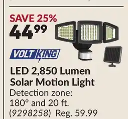 Princess Auto LED 2,850 Lumen Solar Motion Light offer