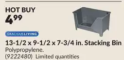 Princess Auto 13-1/2 x 9-1/2 x 7-3/4 in. Stacking Bin offer