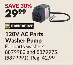 Princess Auto 120V AC Parts Washer Pump offer