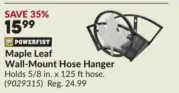 Princess Auto Maple Leaf Wall-Mount Hose Hanger offer
