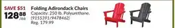 Princess Auto Folding Adirondack Chairs offer