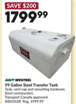 Princess Auto 99 Gallon Steel Transfer Tank offer