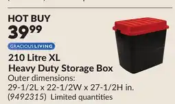 Princess Auto 210 Litre XL Heavy Duty Storage Box offer
