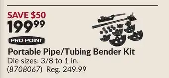 Princess Auto Portable Pipe/Tubing Bender Kit offer
