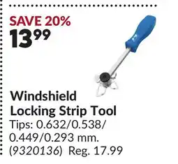 Princess Auto Windshield Locking Strip Tool offer